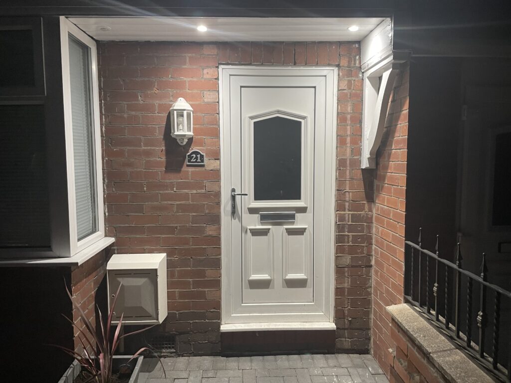 electrician in manchester external IP rated downlights